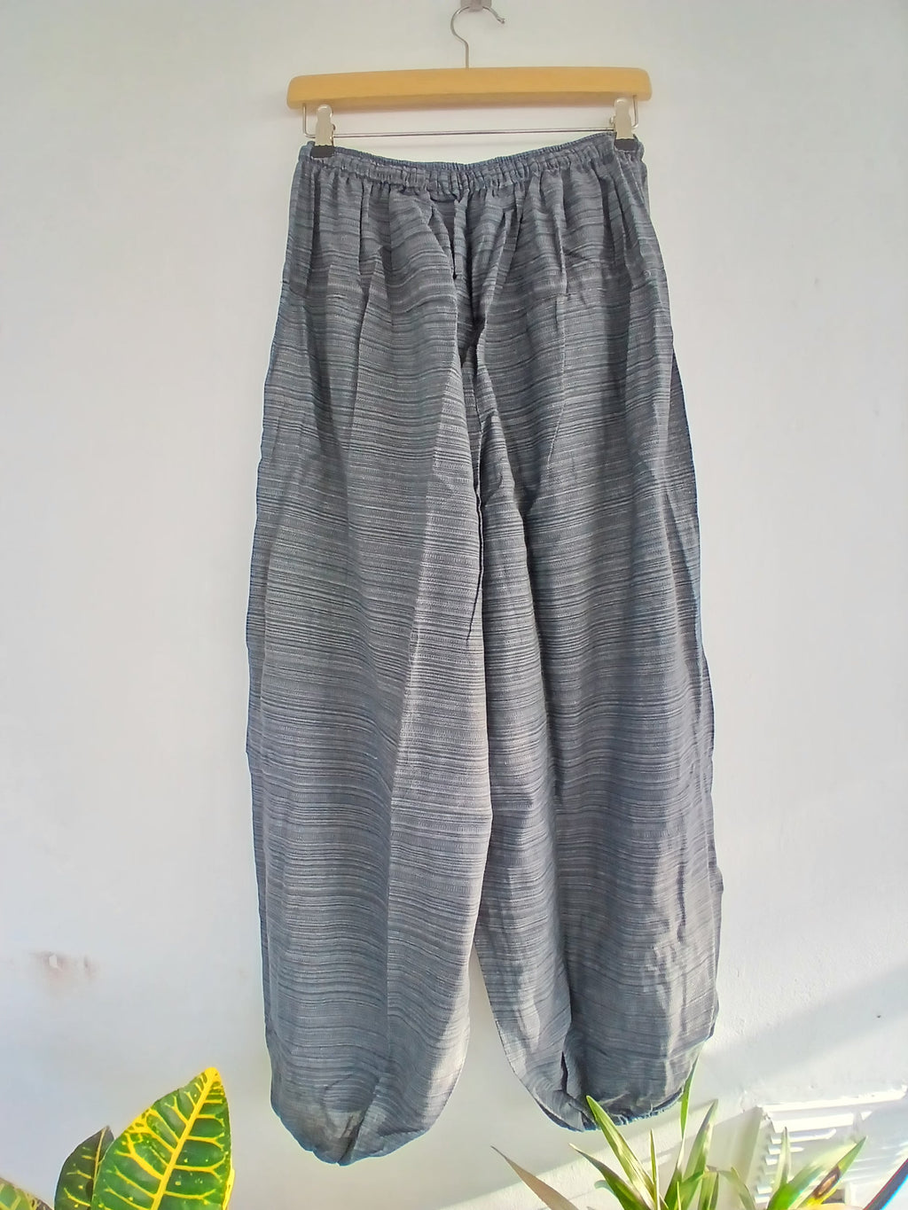 Boho Harem cotton Pants hippie relaxed fit trousers with Ethnic Pocket – Size S–L