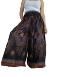 Beautiful flowy boho wide leg elegant culottes trousers high-waisted harem pants One size fits 8-10-12