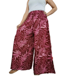 Beautiful boho flowy high-waisted harem pants Palazzo wide leg elegant trousers one size fit S-M-L-XL