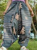 Grey Peach Beige Baggy Harem Thai Tribe Aladdin Pants Hippie Yoga Trousers